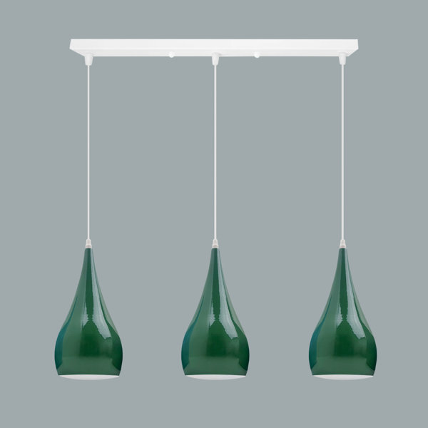 Corrigan Studio Ernestina 3Light Kitchen Island Teardrop Pendant